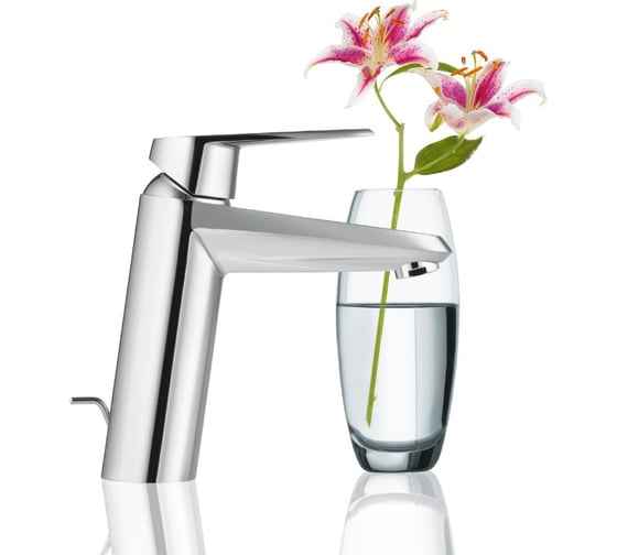 Однорычажный смеситель для раковины Grohe Eurodisc Cosmopolitan со средним изливом 23448002