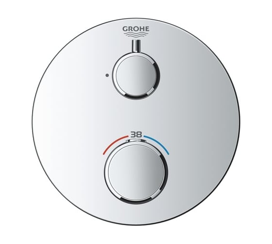 Термостат для душа Grohe Grohtherm круглая розетка, комплект верхней монтажной части 24075000