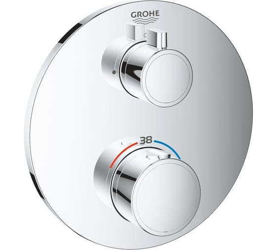 Термостат для душа Grohe Grohtherm круглая розетка, комплект верхней монтажной части 24075000