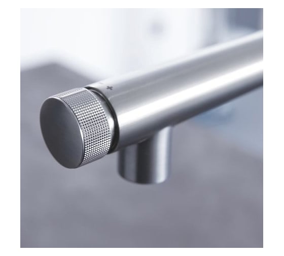 Смеситель для мойки Grohe Essence Smart Control с выдвижным L-образным изливом 31615GN0