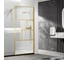 Душевая перегородка VINCEA Walk-In, 1200x2000, брашированное золото, стекло прозрачное/рифленое VSW-1HC120CFBG 2