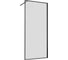 Душевая перегородка VINCEA Walk-In, 800x2000, черный матовый, стекло рифленое VSW-1HP800FLB 1