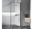 Душевая перегородка VINCEA Walk-In, 800x2000, черный матовый, стекло рифленое VSW-1HP800FLB 2