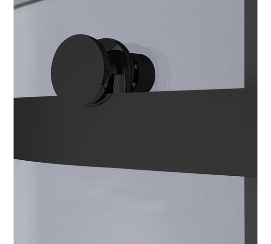 Душевая дверь VINCEA Como-N, 1200, черный, стекло прозрачное VDS-4CN120CLB