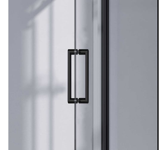 Душевая дверь VINCEA Como-N, 1300, черный, стекло прозрачное VDS-4CN130CLB
