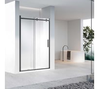 Душевая дверь VINCEA Como-N, 1400, черный, стекло прозрачное VDS-4CN140CLB