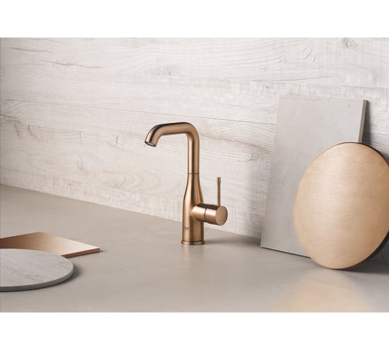 Смеситель для раковины GROHE Essence с донным клапаном, L-Size, теплый закат матовый 24174DL1
