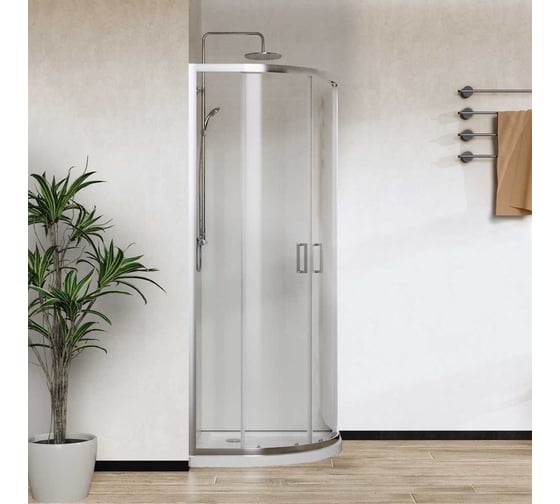 Душевой уголок VINCEA City, 800x800, хром, стекло прозрачное VSQ-5CT800CL