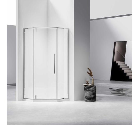 Душевой уголок VINCEA Slim-N, 1000x1000, хром, стекло прозрачное VSP-4SN100CL 1