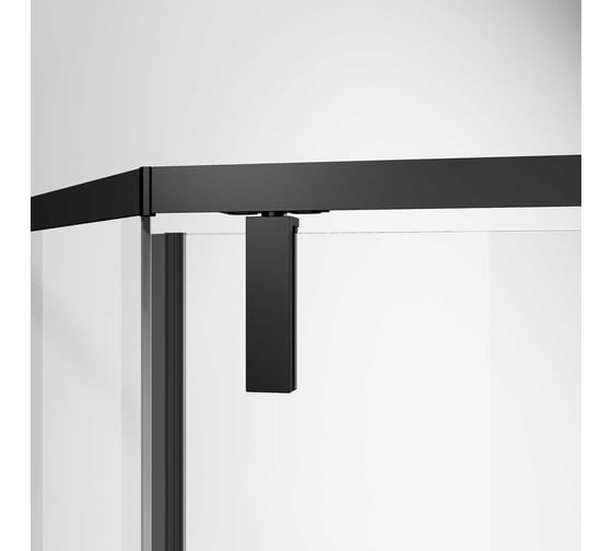 Душевой уголок VINCEA Slim-N, 1000x1000, черный, стекло прозрачное VSP-4SN100CLB