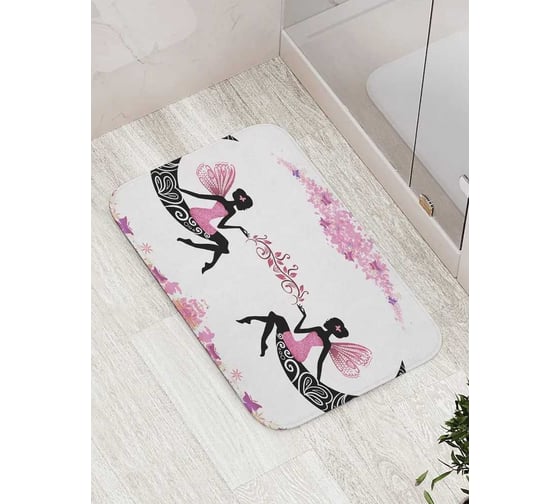 Коврик для ванной комнаты и туалета противоскользящий JoyArty "Феи красоты" 52x77 см bath_425007 1