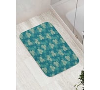 Коврик для ванной комнаты и туалета противоскользящий JoyArty "Цветочный букет" 52x77 см bath_423728
