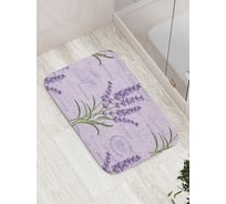 Коврик для ванной комнаты и туалета противоскользящий JoyArty "Цветочный винтаж" 52x77 см bath_423825