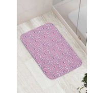 Коврик для ванной комнаты и туалета противоскользящий JoyArty "Улыбки" 52x77 см bath_423872