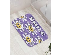 Коврик для ванной комнаты и туалета противоскользящий JoyArty "Улыбайся" 52x77 см bath_424952