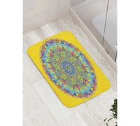 Коврик для ванной комнаты и туалета противоскользящий JoyArty "Яркие узоры" 52x77 см bath_425501