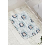 Противоскользящий коврик для ванной и туалета JoyArty  "Медвежонок смотрит" 52x77 см bath_423835