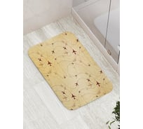 Коврик для ванной комнаты и туалета противоскользящий JOYARTY Карта полета, 52x77 см, bath_423755