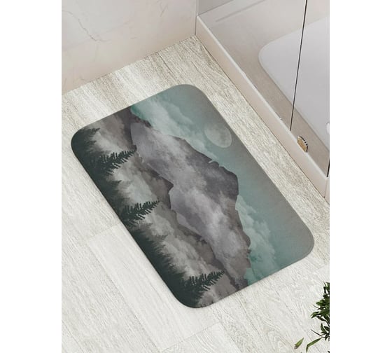 Противоскользящий коврик для ванной и туалета JoyArty "Ночной пейзаж" 52x77 см bath_423252 1