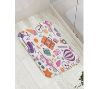 Противоскользящий коврик для ванной и туалета JoyArty "Отпуск в лето" 52x77 см bath_423851