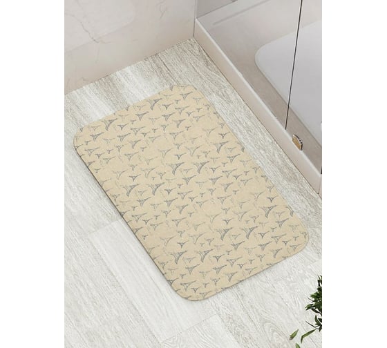 Противоскользящий коврик для ванной и туалета JoyArty "Письмо в Париж" 52x77 см bath_423829 1