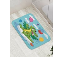 Противоскользящий коврик для ванной и туалета JoyArty  "Праздник дракоши" 52x77 см bath_423255