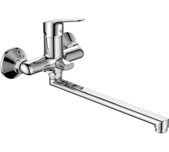 Смеситель для ванны RUSH Crete с длинным поворотным изливом, хром CR3535-51