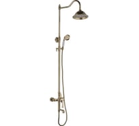 Настенная душевая система со смесителем для ванны RUSH с поворотным изливом, золото FLG0835-5