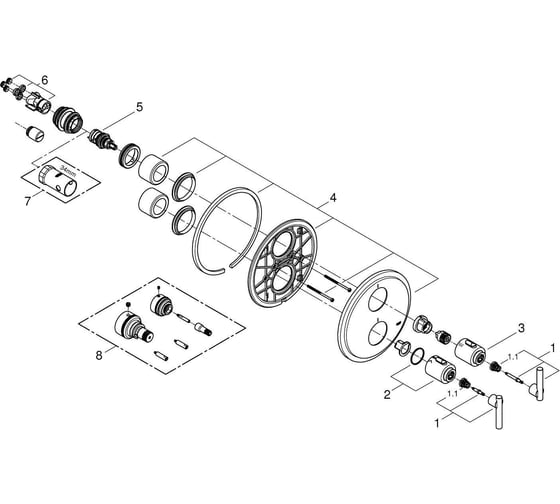 Термостат для ванны Grohe Atrio Jota 19399 19399000