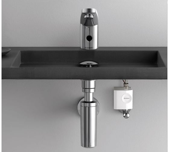 Бесконтактный смеситель GEBERIT HyTronic185 IR 230В, глянцевый хром 116.145.21.1 00000022340