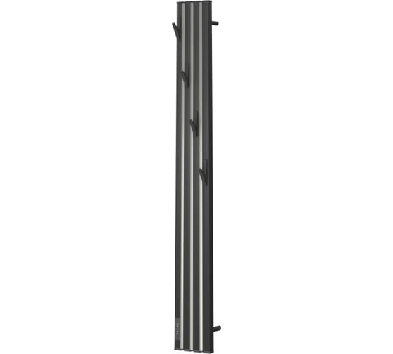 Полотенцесушитель электрический Point Пиано 150x1200 диммер слева, черный/хром PN19722BC