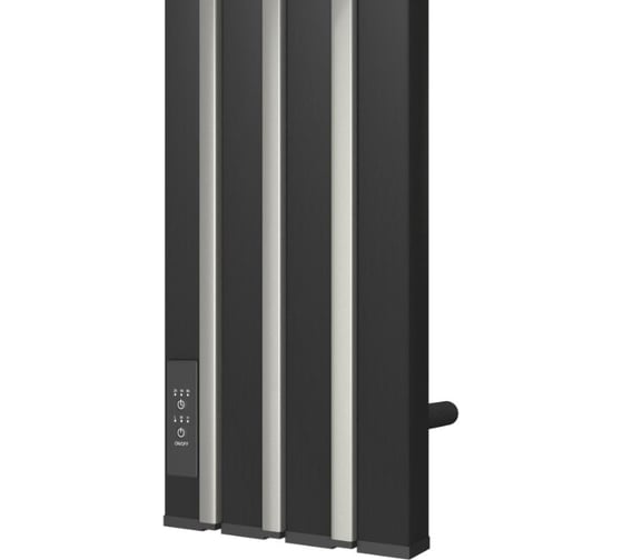 Полотенцесушитель электрический Point Пиано 150x1200 диммер слева, черный/хром PN19722BC