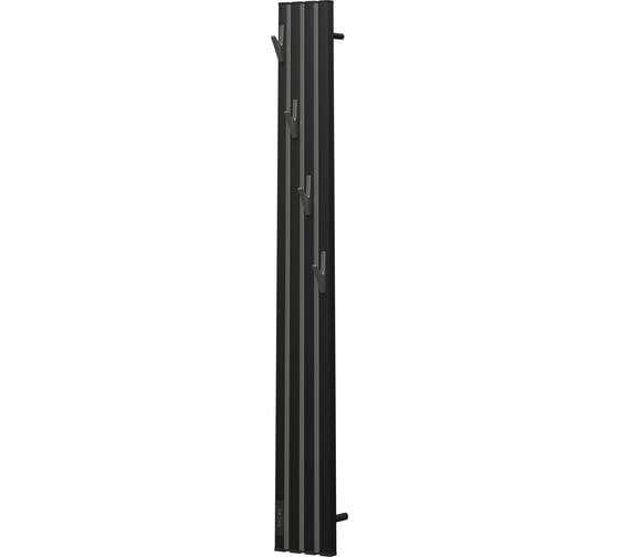 Полотенцесушитель электрический Point Пиано 150x1200 диммер слева, черный/графит блеск  PN19722BGB