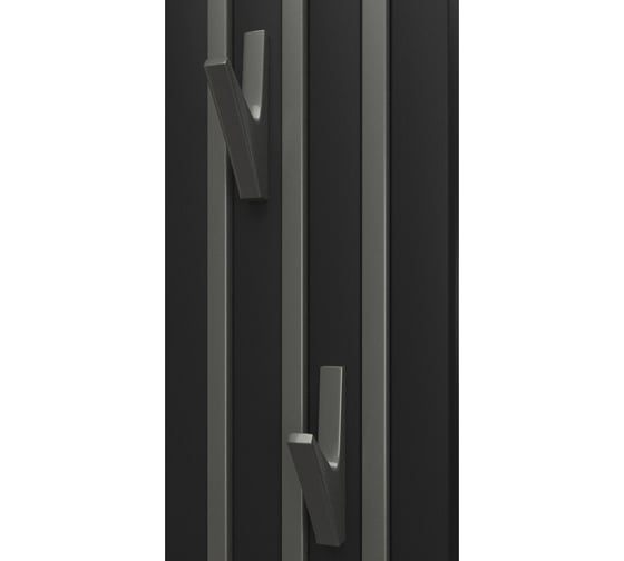 Полотенцесушитель электрический Point Пиано 150x1200 диммер слева, черный/графит блеск  PN19722BGB