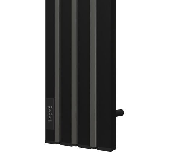 Полотенцесушитель электрический Point Пиано 150x1200 диммер слева, черный/графит блеск  PN19722BGB