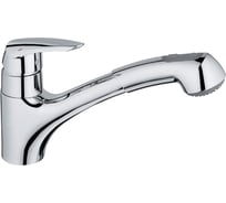 Смеситель однорычажный для мойки с выдвижным изливом Grohe Eurodisc 32257001