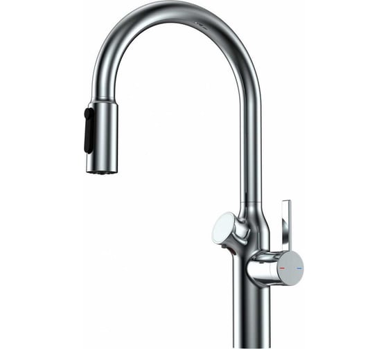 Смеситель кухонный Oulin с дозатором OL - 8018 Chrome