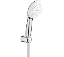 Душевой набор Grohe Tempesta 110 2 режима струи, 13.5 л/мин, круглый ручной душ, настенный держатель, шланг 1250 мм, хром (замена арт. 27799001) 27799003 00000138048