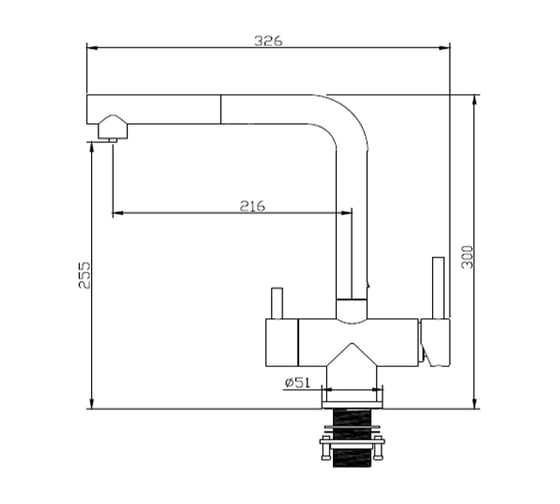Смеситель EMAR ЕСB - 7017 PVD Golden