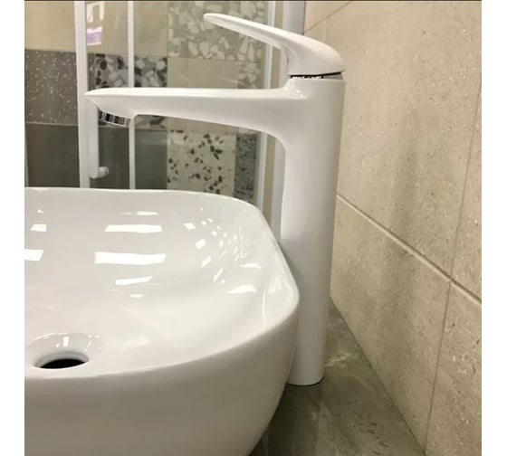 Смеситель для свободностоящей раковины Grohe Wave, с нажимным донным клапаном 23585001