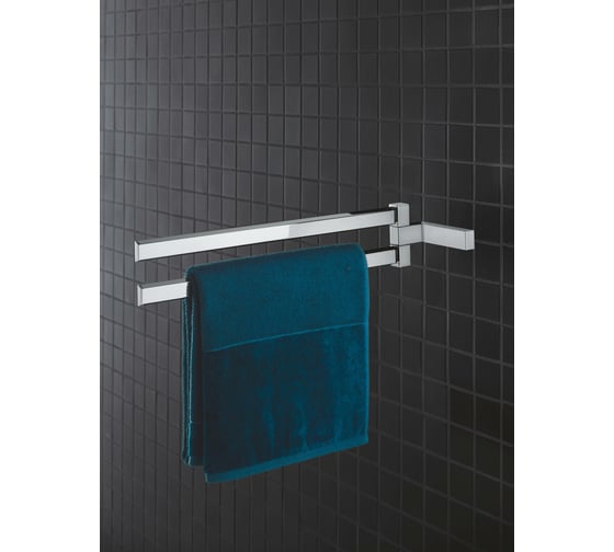 Двойной держатель для полотенца Grohe Selection Cube 40768000