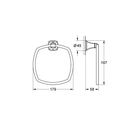 Кольцо для полотенца Grohe Grandera 40630000
