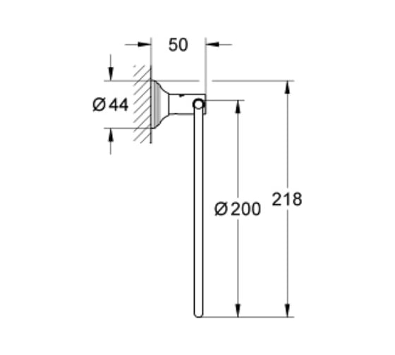 Кольцо для полотенца Grohe Essentials Authentic 40655001