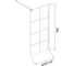Шторка для ванны Grossman GR-105/90BLACK (90x150) алюминиевый профиль, стекло прозрачное 6 мм 1 место GR-10590BLACK 2