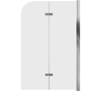 Шторка для ванны Grossman GR-106/110 (110x150) алюминиевый профиль, стекло прозрачное 6 мм 1 место GR-106110