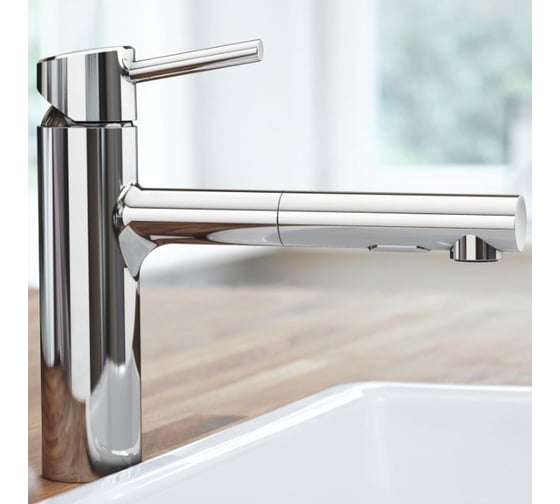 Смеситель для мойки Grohe Concetto с выдвижным изливом, с аэратором 30273001
