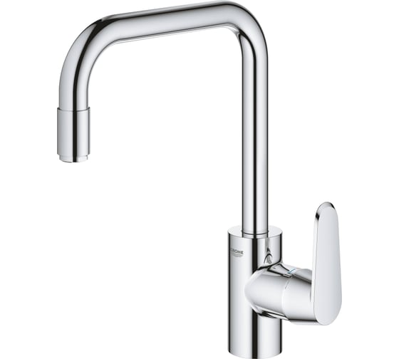 Смеситель для мойки Grohe Eurodisc Cosmopolitan с выдвижным аэратором, высокий излив 31122004