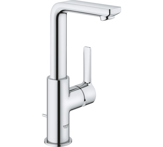 Однорычажный смеситель для раковины Grohe Lineare New со сливным гарнитуром 23296001