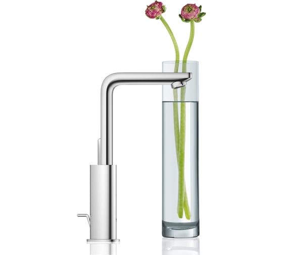 Однорычажный смеситель для раковины Grohe Lineare New со сливным гарнитуром 23296001