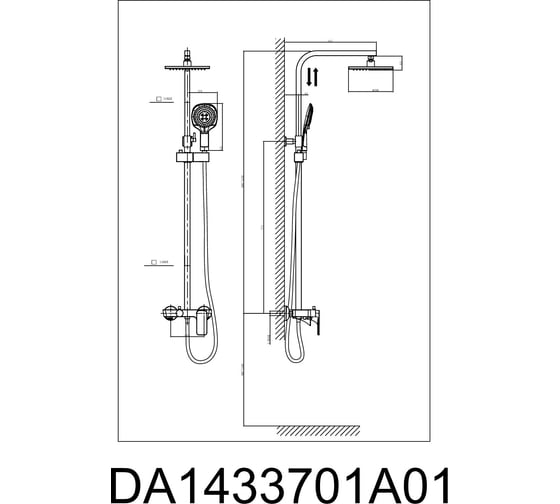 Душевая система D&K DA1433701A01